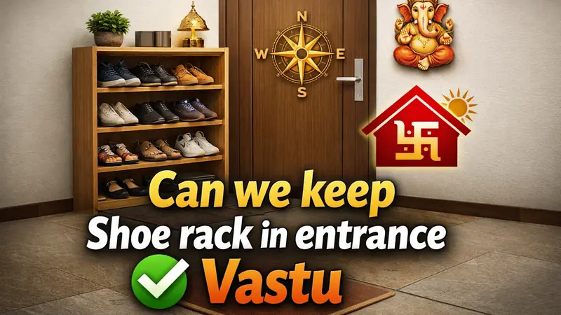 Can we keep shoe rack in entrance Vastu