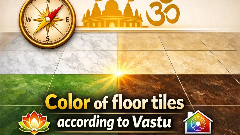 Color of floor tiles according to Vastu