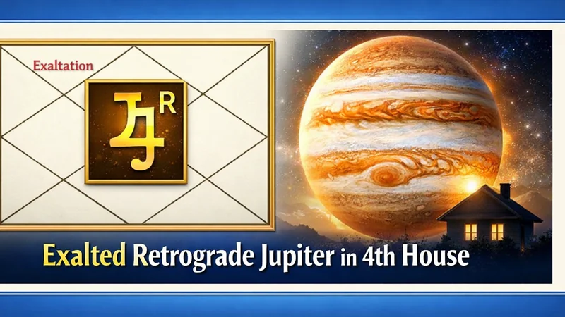 Exalted Retrograde Jupiter in 4th House emotional and home life effects