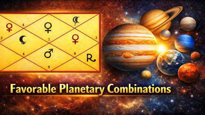 Illustration for understanding the 10th house lord in kundli and career direction