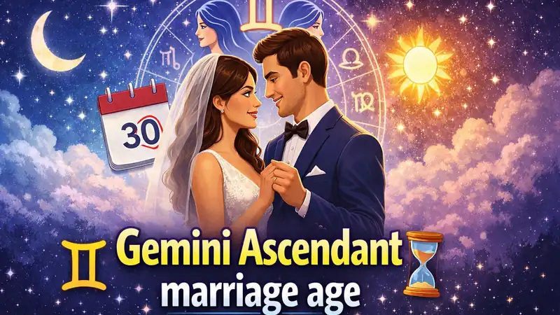 Gemini ascendant marriage age analysis in Vedic astrology