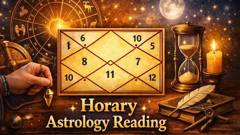 Detailed horary astrology reading for specific questions