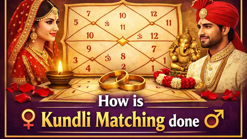 How kundli matching is done using horoscope comparison and guna milan