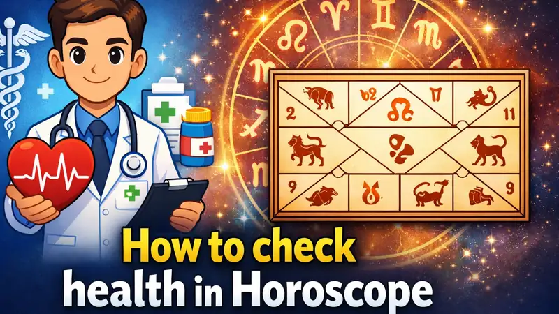 How to check health in horoscope through houses, planets, vitality, illness patterns, and deeper chart indicators