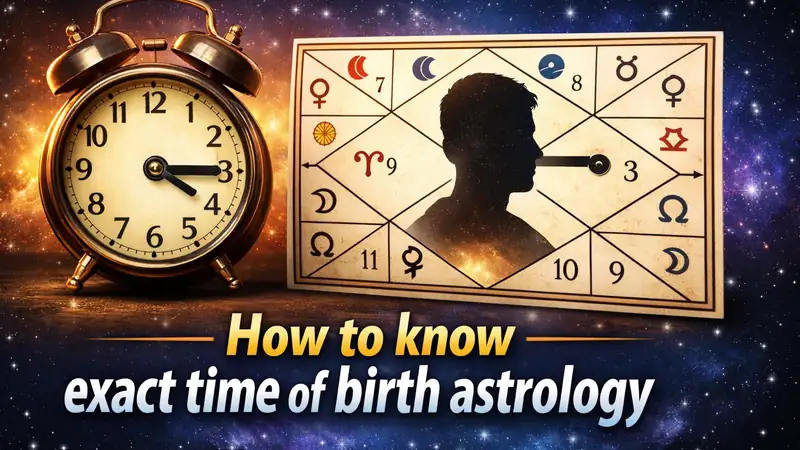 How to know exact time of birth through astrology