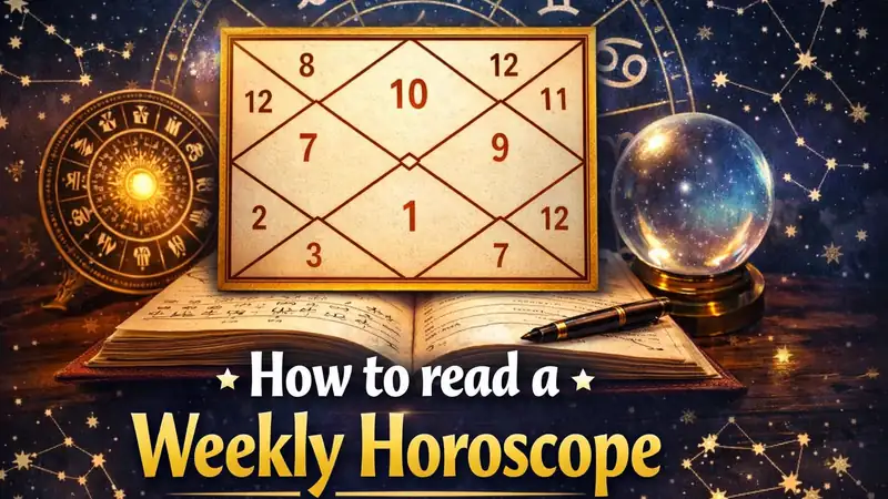 How to read a weekly horoscope using sign, mood, and practical weekly themes