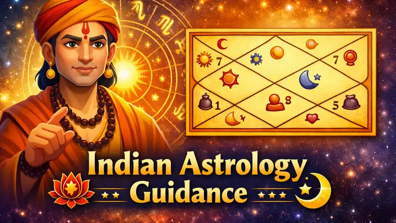Indian astrology guidance helping understand timing, emotional patterns, and life decisions