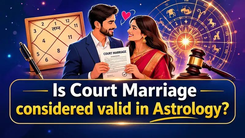 Is court marriage considered valid in astrology