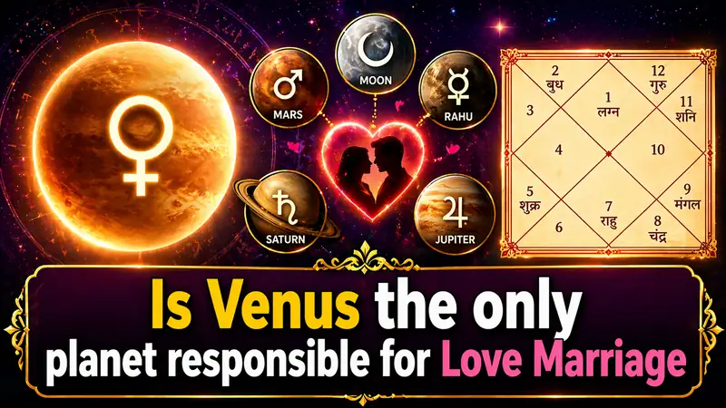 Is Venus the only planet responsible for love marriage