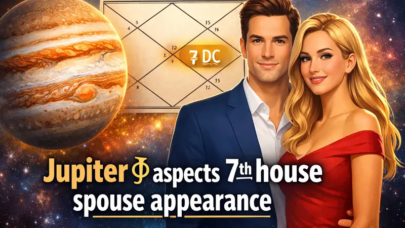 Jupiter aspects 7th house spouse appearance and marriage indications