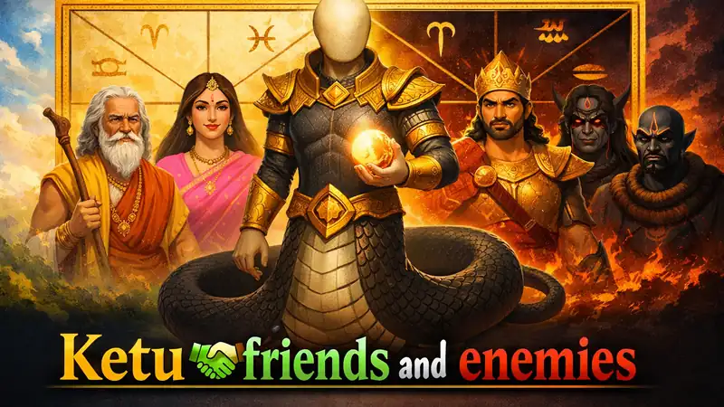Ketu friends and enemies in Vedic astrology