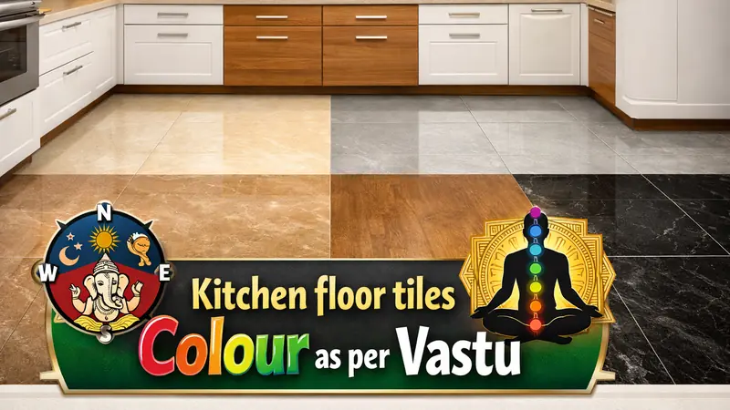 Kitchen floor tiles colour as per Vastu
