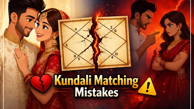 Kundali matching mistakes that can affect marriage compatibility analysis
