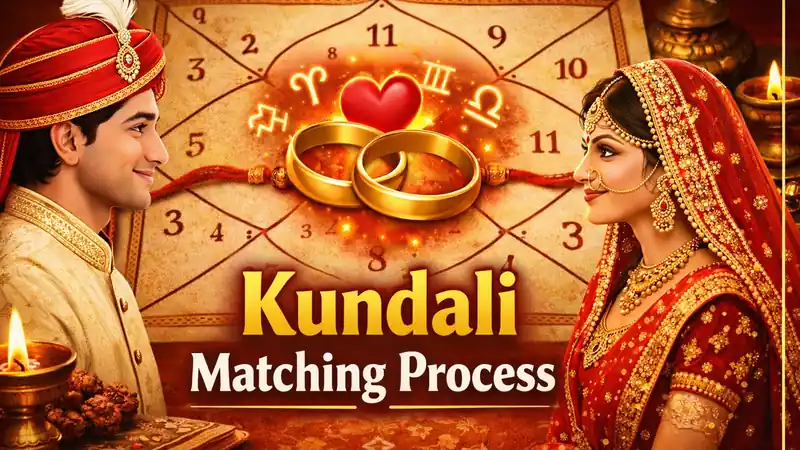 Kundali matching process for marriage compatibility analysis