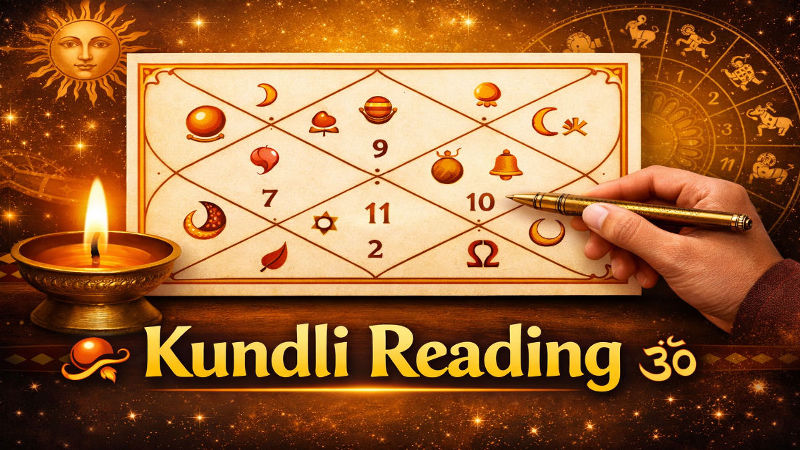 Kundli reading illustration