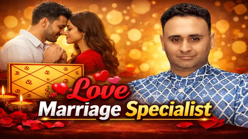 Love marriage specialist illustration