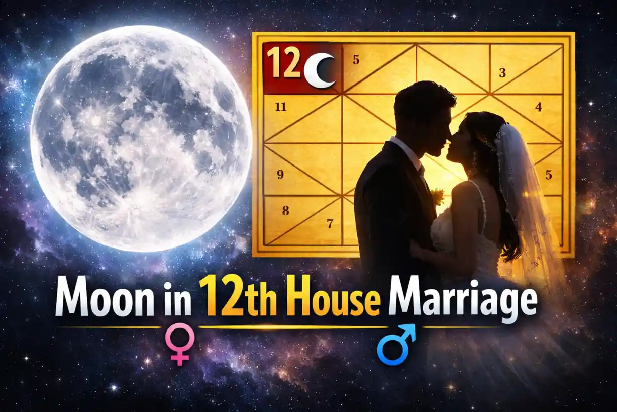 Moon in the 12th house – representation of marriage and emotional connection