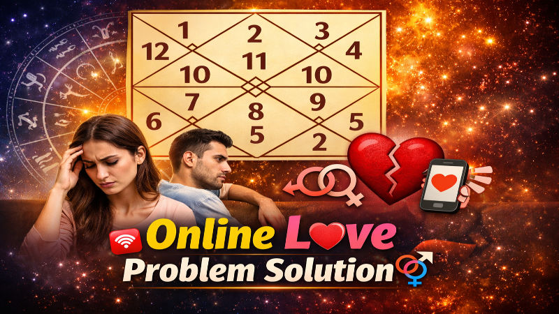 Online love problem solution guidance illustration