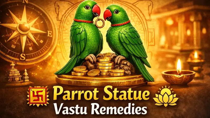 Parrot statue Vastu remedies and symbolic meaning
