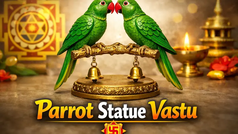 Parrot statue Vastu placement and benefits