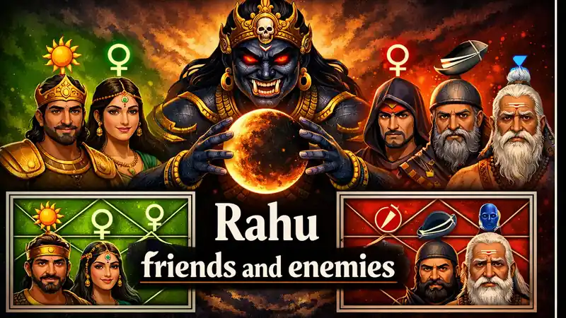 Rahu friends and enemies in Vedic astrology