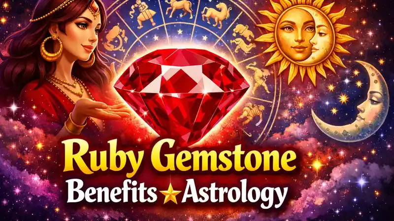 Ruby gemstone benefits in Vedic astrology for confidence and leadership