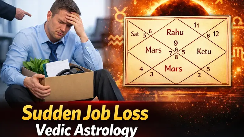 Sudden job loss Vedic astrology