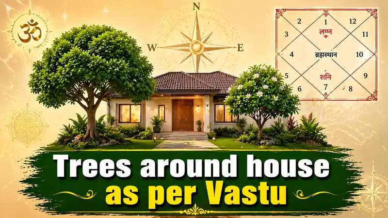 Trees around house as per Vastu