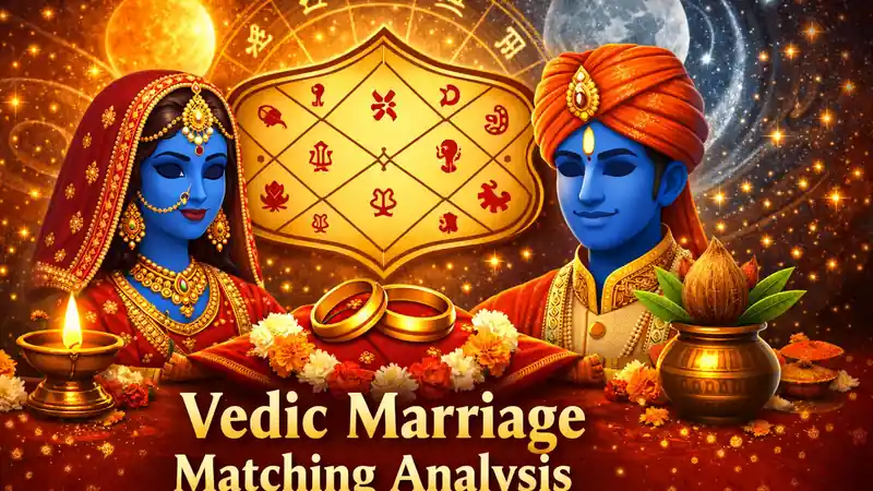 Vedic marriage matching analysis for long-term compatibility