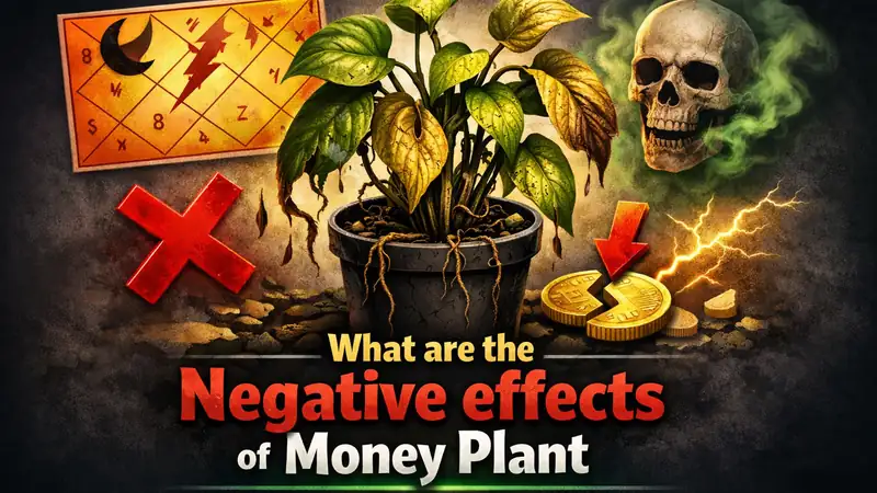 What are the negative effects of money plant