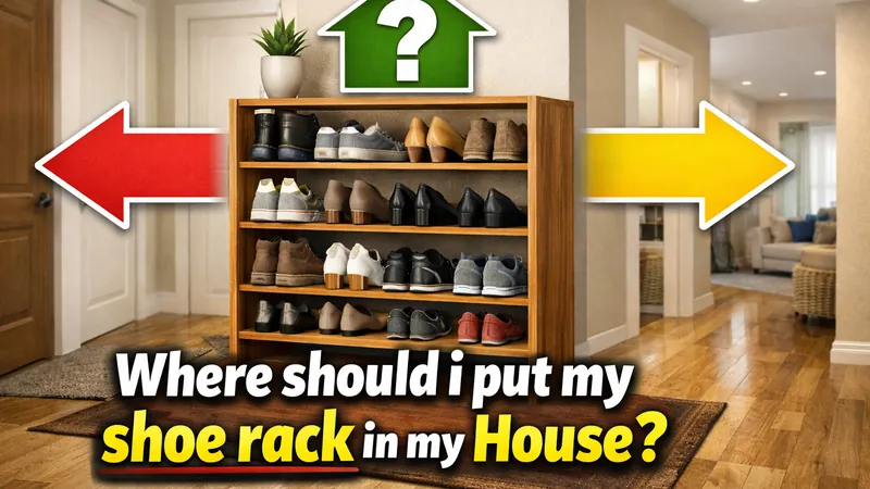 Where should I put my shoe rack in my house