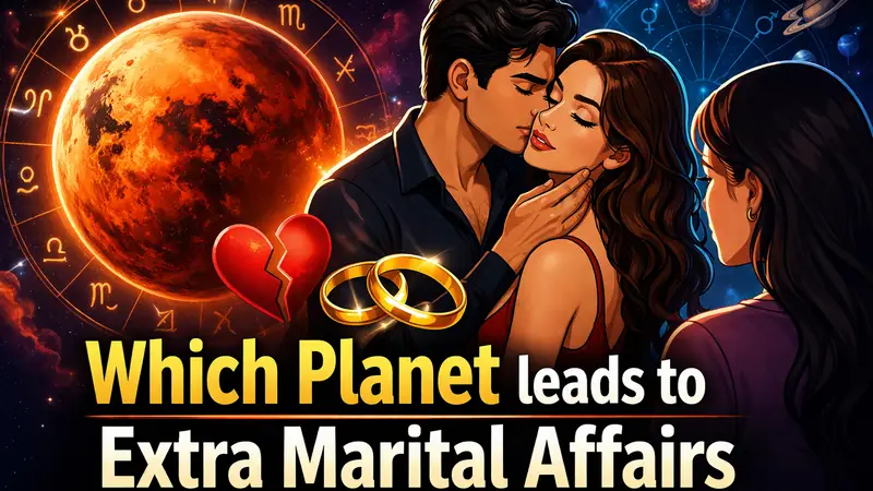 Which planet leads to extra marital affairs
