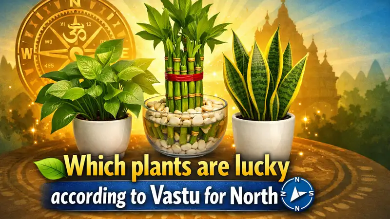 Which plants are lucky according to Vastu for north