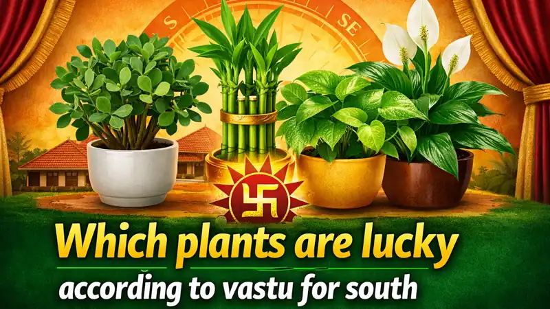 Which plants are lucky according to Vastu for south