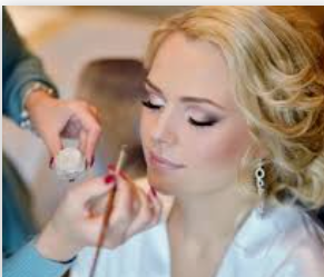 Professional wedding makeup artist